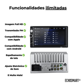 Multimídia 7 " Universal MP5 - EchoSmart