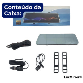 Retrovisor Touch Screen Com Câmera de Ré 1080p - LuxMirror